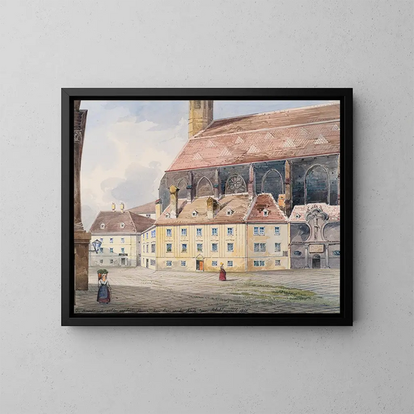 L'église des Minorites à Vienne - Friedrich Leibold — framed artwork on a wall