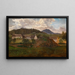 Salzburger landscape with farm - Friedrich Loos — framed artwork on a wall