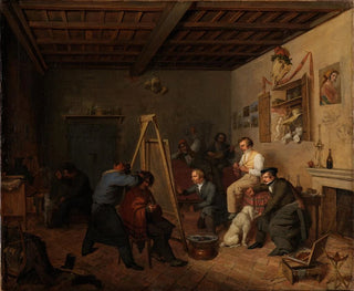L'atelier de l'artiste à Rome - Friedrich Mosbrugger — vista de la obra
