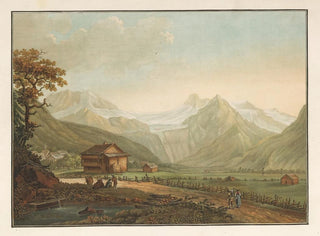 Vallon de Lenk y glaciar del Ratzliberg en el Simmental - Friedrich Rosenberg — vista de la obra