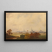Paisaje de otoño en Holanda - Friedrich Voltz — cuadro enmarcado en la pared