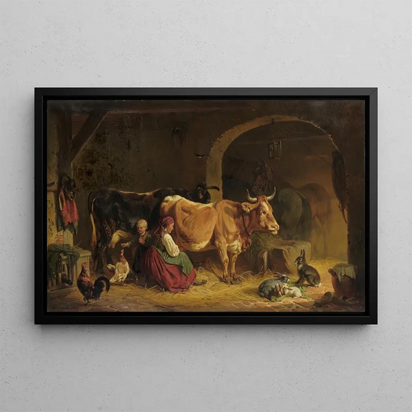 Friedrich Voltz - In the Barn.webp