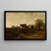 Berger avec du bétail - Friedrich Voltz — framed artwork on a wall