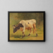 Bull - Friedrich Voltz — framed artwork on a wall