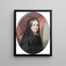 Retrato de Célestine Gräfin Batthyány - Friedrich Wailand — cuadro enmarcado en la pared