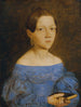 Buste de una joven en vestido azul - Friedrich Wasmann — vista de la obra
