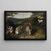 Familia en un paisaje idílico - Friedrich Wilhelm Keyl — cuadro enmarcado en la pared
