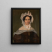 Retrato de una dama con una cofia - Friedrich Wilhelm Maul — cuadro enmarcado en la pared