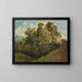 Árboles de Salzburgo frente al Untersberg - Friedrich Zeller — cuadro enmarcado en la pared