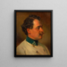 Andreas Amerling painting as the captain of the 3rd Infantry Regiment, brother of the artist - Friedrich von Amerling — framed artwork on a wall