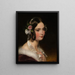 Retrato de una niña - Friedrich von Amerling — cuadro enmarcado en la pared
