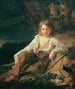 Un niño pescador - Friedrich von Amerling — vista de la obra