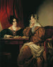 Henriette Baronne Pereira-Arnstein with her daughter Flora - Friedrich von Amerling — artwork view