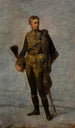 L'empereur François-Joseph Ier joven en uniforme de dragón - Friedrich von Amerling — vista de la obra