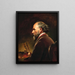 Self-portrait - Friedrich von Amerling — framed artwork on a wall