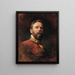 Self-portrait (conflict of case) - Friedrich von Amerling — framed artwork on a wall