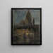 Evening in Dieppe - Frits Thaulow — framed artwork on a wall