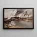 Usines à Ivry - Frits Thaulow — framed artwork on a wall