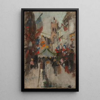 Frits Thaulow - July 14th in Dieppe.webp