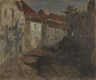Luz de luna en Dieppe - Frits Thaulow — vista de la obra