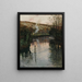 atardecer sobre el Arques en Piquigny - Frits Thaulow — cuadro enmarcado en la pared