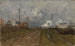 The train arrives - Frits Thaulow — artwork view