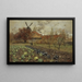 Vista de América en la calle de Copenhague - Frits Thaulow — cuadro enmarcado en la pared