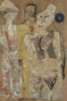 Tres personajes - Frits van den Berghe — cuadro enmarcado en la pared