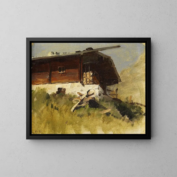 Berghof - Fritz Freund — cuadro enmarcado en la pared