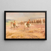 Attack of the Prussian Hussars Leibgarde Regiment - Fritz Grotemeyer — framed artwork on a wall