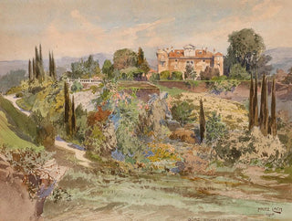 Fritz Lach - A view of Cronberg Castle in Grz Palazzo Coronini in Goricia.webp