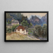 Vista de Johnsbach en la región montañosa de Gesäuse - Fritz Lach — cuadro enmarcado en la pared