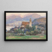 Vista de Spitz en el valle de Wachau - Fritz Lach — cuadro enmarcado en la pared