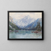 Lake Leopoldsteiner - Fritz Lach — framed artwork on a wall