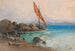 Velero cerca de la costa - Fritz Lach — vista de la obra