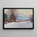 A Sunny Winter Day - Fritz Müller-Landeck — framed artwork on a wall