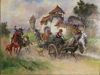 Fritz Neumann - Kasaken plndern eine Burg.webp