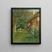Escena de un jardín de granja - Fritz Pontini — cuadro enmarcado en la pared