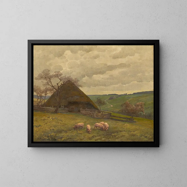 En el Hotzenwald - Fritz Reiss — cuadro enmarcado en la pared