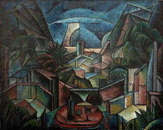 Paisaje cubo-futurista - Fritz Stuckenberg — vista de la obra