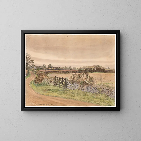 Paisaje tras la tormenta - Fritz Syberg — cuadro enmarcado en la pared