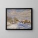 Camino nevado bajo el sol - Fritz Syberg — cuadro enmarcado en la pared