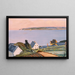 Distant View of Awajishima - Fujishima Takeji — framed artwork on a wall
