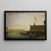 View of the Pierre and Paul Fortress and the Palace Quay - Fyodor Alexeyev — framed artwork on a wall