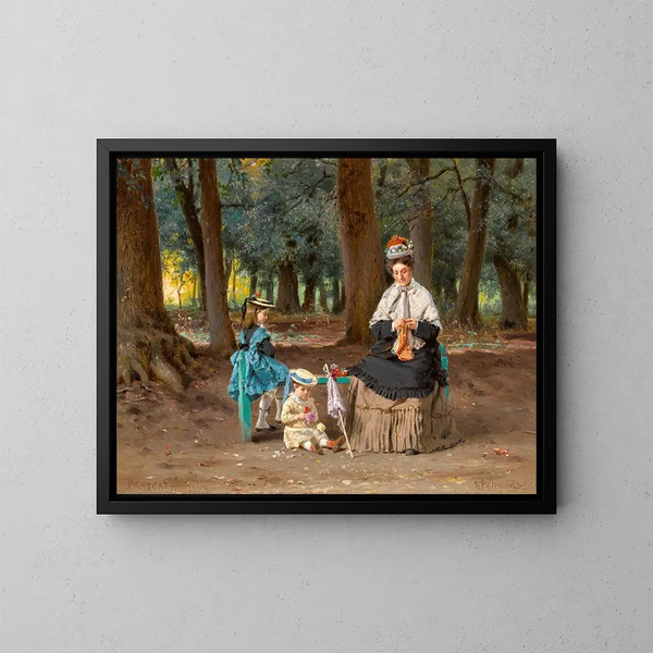 Afternoon in the Park - Fyodor Bronnikov — framed artwork on a wall