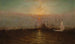 Puerto de Nueva York con el puente de Brooklyn - G Baker — vista de la obra