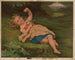 de una niña acostada en el suelo con una mariquita y flores - G G Fish — vista de la obra