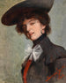 Dama con sombrero - G. Somogyi — vista de la obra