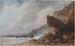 Una Costa Rocosa en Tormenta - Gabriel Hippolyte Lebas — vista de la obra