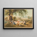La comida campestre, disfraces de Lucerna - Gabriel Lory el Joven — cuadro enmarcado en la pared